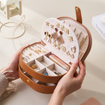 Load image into Gallery viewer, Multi Layer Leather Jewelry Organizer Box Storage S5P833