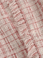 Load image into Gallery viewer, Pink Tweed Sleeveless Cardigan Vest Women Short N5A937