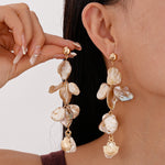 Load image into Gallery viewer, Shell & Starfish Drop Earrings Ocean Style Jewelry N6A147