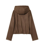Load image into Gallery viewer, Hooded Suede Jacket Women Multiple Colors N5A406