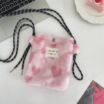 Load image into Gallery viewer, Rainbow Dots Plush Bag Women Cute Shoulder Crossbody S5P876