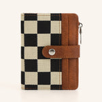 Load image into Gallery viewer, Checkerboard PU Card Holder Wallet Mini Coin Purse N6G091