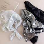 Load image into Gallery viewer, Vintage Silver Head Wrap Square Scarf Hip Hop Streetwear N6G233