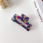 Load image into Gallery viewer, Square Acetate Hair Claw Clip Women N6C353
