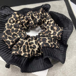 Load image into Gallery viewer, Satin Leopard Print Scrunchy Women S5P766