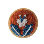 Load image into Gallery viewer, Handcrafted Wooden Brooch 3D Embroidery N6G009