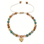 Load image into Gallery viewer, MUM Heart Pendant Adjustable Beaded Bracelet N6D532