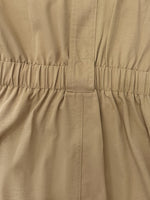 Load image into Gallery viewer, Khaki Short Sleeve Belted Shirt Dress Women N6F230