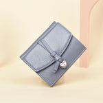 Load image into Gallery viewer, Pebble Grain Genuine Leather Short Bi-fold Wallet N6D024