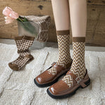 Load image into Gallery viewer, Double Needle Stitch Cotton Socks Women M5A289