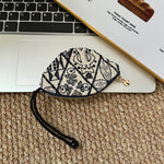 Load image into Gallery viewer, Pull String Embroidered Key Pouch Women N6B118