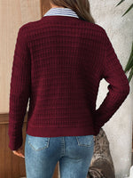 Load image into Gallery viewer, Solid Knit Cardigan Women Office Casual N6A206