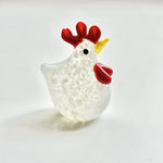 Load image into Gallery viewer, Handmade Liuli Chubby Rooster Figurine Cute Animal N6G016
