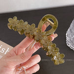 Load image into Gallery viewer, Jelly Color Flower Hair Claw Clip Women Resin N6C350