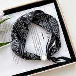 Load image into Gallery viewer, Women's Polyester Faux Silk Polka Dot Neck Scarf N6J148