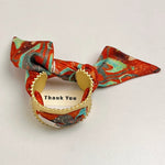 Load image into Gallery viewer, Vintage Gold Scarf Open Cuff Bangle Wide Statement N6F288