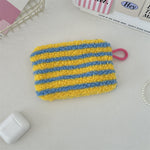 Load image into Gallery viewer, Plush Heart Coin Purse Makeup Bag Key Wallet S5P869