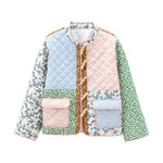 Load image into Gallery viewer, Panel Patchwork Puffer Jacket Women N5A567