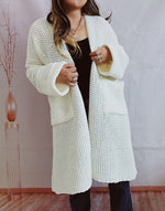 Load image into Gallery viewer, Oversized Long Cardigan Women Thick Knit N5A863