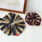 Load image into Gallery viewer, Brown Stripe Knit Scrunchy Women S5P823