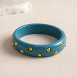 Load image into Gallery viewer, Womens Marbled Round Resin Bracelet N6K147