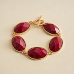 Load image into Gallery viewer, Womens Vintage Marbled Oval Resin Bracelet N6K134