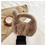 Load image into Gallery viewer, Furry Dumpling Bag Women Plush Mini Handbag S5P722