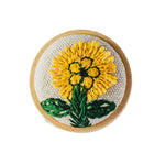 Load image into Gallery viewer, Handcrafted Wooden Brooch 3D Embroidery N6G009