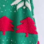 Load image into Gallery viewer, Christmas Tree Jacquard Pullover Sweater Women N5A632