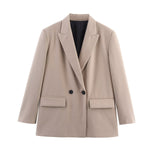 Load image into Gallery viewer, Double Breasted Blazer Women Multiple Colors N5A414