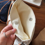 Load image into Gallery viewer, Denim Embroidered Crossbody Phone Bag Women N6B117