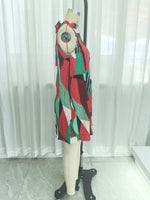 Load image into Gallery viewer, Round Neck Pullover Printed Sleeveless Dress N6F235