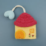Load image into Gallery viewer, Sweet Hand Crochet Colorful House Key Case Yarn Charm N6G044
