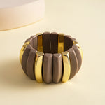 Load image into Gallery viewer, Womens Geometric Acrylic Circle Bracelet N6K002