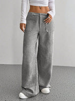 Load image into Gallery viewer, Corduroy Pants Women High Waist Wide Leg Drape N5A820