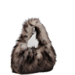 Load image into Gallery viewer, Faux Fur Y2K Leopard Underarm Purse Women S5P735