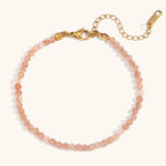 Load image into Gallery viewer, Natural Stone Chain Steel Gold Plated S5P250