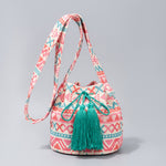 Load image into Gallery viewer, Bohemian Canvas Bucket Shoulder Bag Women N6C305