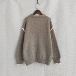 Load image into Gallery viewer, Color Block Loose Fit Sweater Women Oversized N5A836