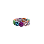 Load image into Gallery viewer, Glass Floral Handband Cuff Enamel Crystal S5P155