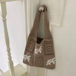 Load image into Gallery viewer, Crochet Turtle Openwork Shoulder Bag Women N6C050