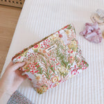 Load image into Gallery viewer, intage Floral Jacquard Makeup Clutch Bag Women S5P647