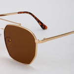 Load image into Gallery viewer, Retro Metal Double Bridge Square Sunglasses N6B221
