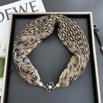 Load image into Gallery viewer, Women's Polyester Printed Scarf Necklace N6J109