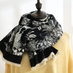 Load image into Gallery viewer, Double Sided Printed Faux Cashmere Wrap M5A227