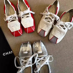 Load image into Gallery viewer, Color-Block Square Toe Mary Jane Shoes Women Flat N6G242