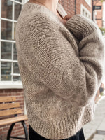 Load image into Gallery viewer, V-Neck Long Sleeve Solid Knit Pullover Women Loose N6G282