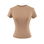 Load image into Gallery viewer, Polka Dot Fitted T-shirt Women N6D087