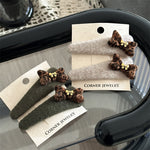 Load image into Gallery viewer, Velvet Leopard Hair Clip Women Bow Design S5P763