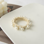 Load image into Gallery viewer, Soft Beaded Scrunchie High Ponytail Holder Women N6H183